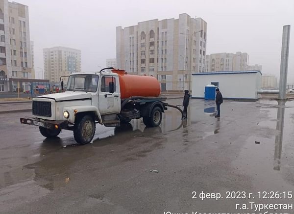 Түркістан қаласындағы су жиналатын орындарға 40 дренаж орнатылған