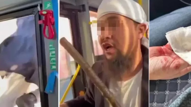 Ақтөбеде ер адам автобус ішінде жолаушыны ұрып кеткен