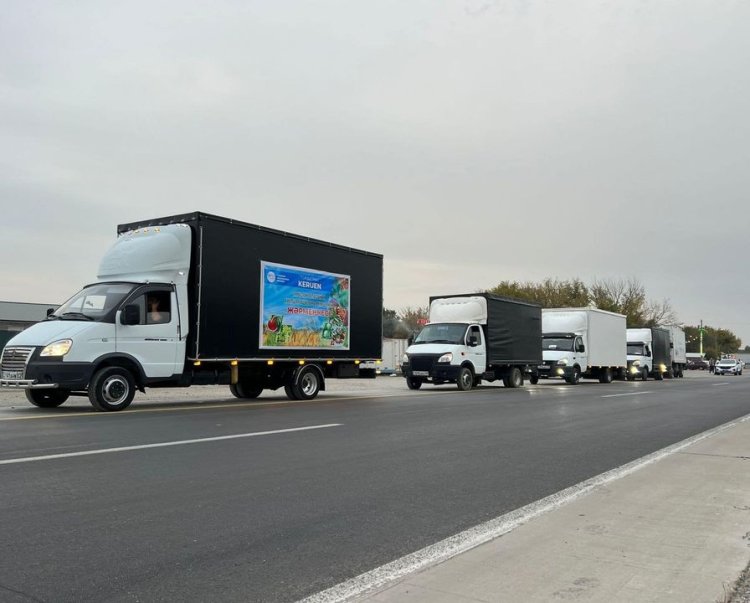 Алматы қаласына Түркістан өңірінен 400 тоннадан астам өнім жөнелтілді
