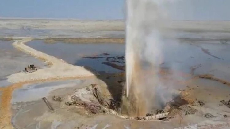 Маңғыстаудағы кен орнындағы өрт: атмосфераға метанның көп мөлшері шығарылды